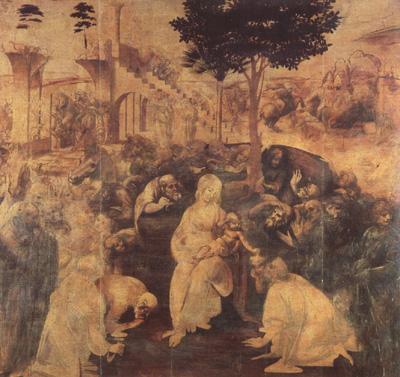 LEONARDO da Vinci Adoration of the Magi (mk08) Germany oil painting art